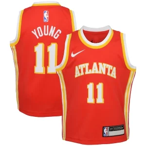 Magnifico Resistente Trae Young Atlanta Hawks Nike Toddler Swingman Player Jersey Icon Edition Red  per la Gara Importante