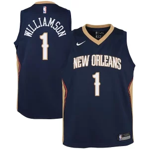 Delizioso Meraviglioso Fascinante Zion Williamson New Orleans Pelicans Nike Youth Swingman Jersey Icon Edition Navy/White  per la Gara Importante