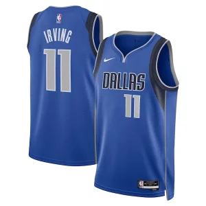 Classico Delizioso Versatile Kyrie Irving Dallas Mavericks Nike Unisex Swingman Replica Jersey Icon Edition Blue  per la Gara Importante