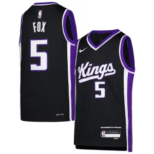 Carino Delizioso De'Aaron Fox Sacramento Kings Nike Youth Swingman Jersey Icon Edition Purple  per la Gara Importante