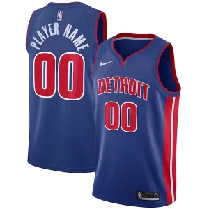 Carino Detroit Pistons Nike Swingman Custom Jersey Blue Icon Edition  per la Gara Importante