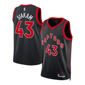 Carino Duraturo Splendido Pascal Siakam Toronto Raptors Jordan Brand Unisex Swingman Jersey Statement Edition Black  per la Gara Importante