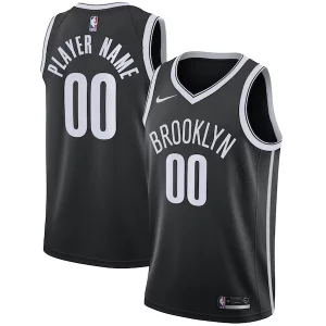 Classico Brooklyn Nets Nike 2020/21 Swingman Custom Jersey Icon Edition Black  per la Gara Importante