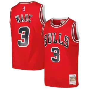 Robusto Dwyane Wade Chicago Bulls 2016/17 Hardwood Classics Swingman Jersey Red  per la Gara Importante