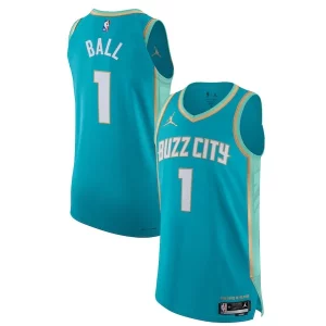 Prestigioso Comodo Jordan Brand LaMelo Ball Charlotte Hornets Authentic Jersey City Edition Teal  per la Gara Importante