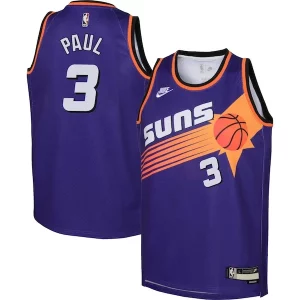 Robusto Incantevole Chris Paul Phoenix Suns Nike Youth 2022/23 Swingman Jersey Purple Classic Edition  per la Gara Importante