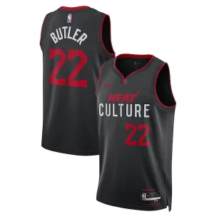 Ottimo Delizioso Moderno Jimmy Butler Miami Heat Nike Unisex 2023/24 Swingman Jersey Black City Edition  per la Gara Importante