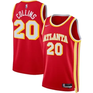 Splendido John Collins Atlanta Hawks Nike Unisex Swingman Jersey Icon Edition Red  per la Gara Importante