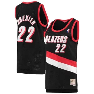 Lussuoso Versatile Clyde Drexler Portland Trail Blazers Women's 1991/92 Hardwood Classics Swingman Jersey Black  per la Gara Importante