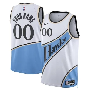 Gorgeous Fantastico Atlanta Hawks Nike Unisex 2024/25 Custom Swingman Jersey City Edition White  per la Gara Importante