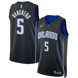 Prestigioso Paolo Banchero Orlando Magic Nike Unisex 2022 NBA Draft First Round Pick Swingman Jersey Icon Edition Black  per la Gara Importante