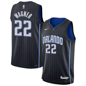 Gorgeous Franz Wagner Orlando Magic Nike Youth Swingman Jersey Icon Edition Black  per la Gara Importante